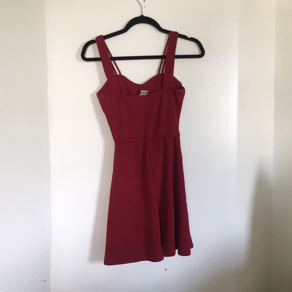 Fit and Flare Wine Colored Dress! - Picture 2 of 3